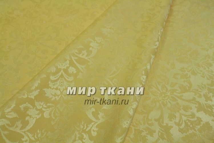 Ткань скатёрочная "Журавинка" рис.1472/30206 жёлтый