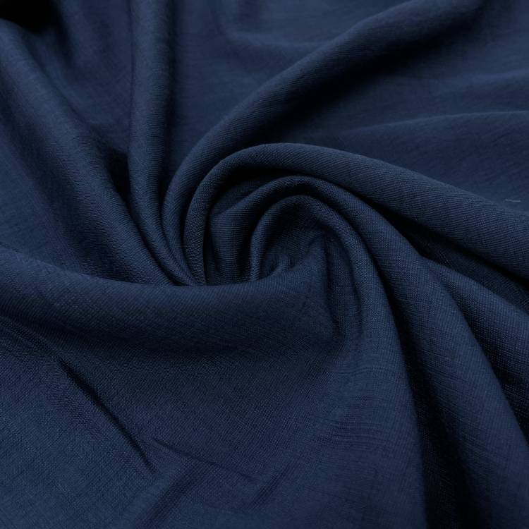 Плательная однотонная "Корса" цвет синий 130 г/м2