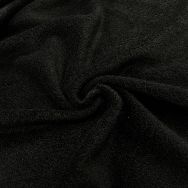 Ткань пальтовая "Винико" цвет чёрный