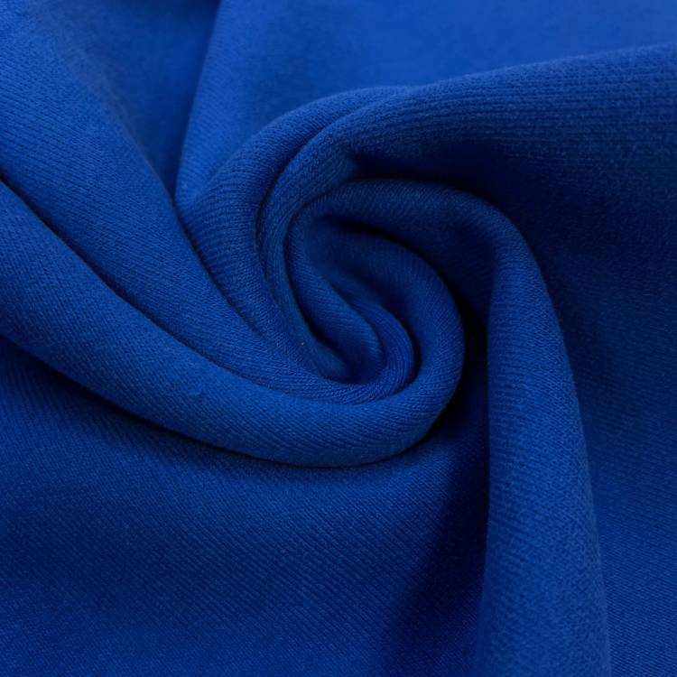 Трикотаж "Футер" 3-х нитка петля цвет т/голубой 320 г/м2