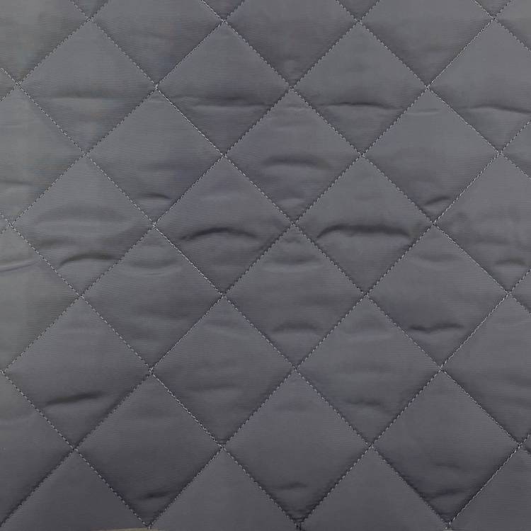 Ткань курточная стёганая "Нелли" цв.08 св/серый водоотталкивающая, 200синт