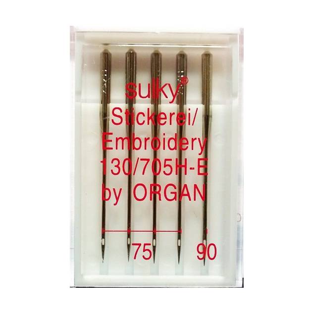 Иглы Organ для вышивания №75(4), 90, 5 шт.