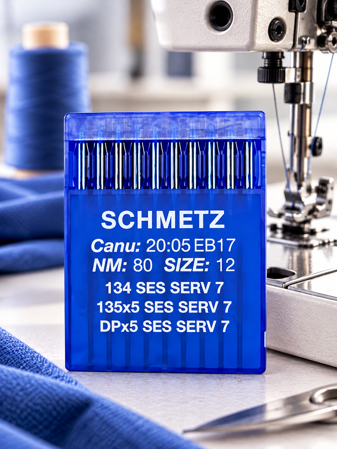Иглы "Schmetz" 134 промыш. д/трик.№80 DP*5 10шт.SES SERV7