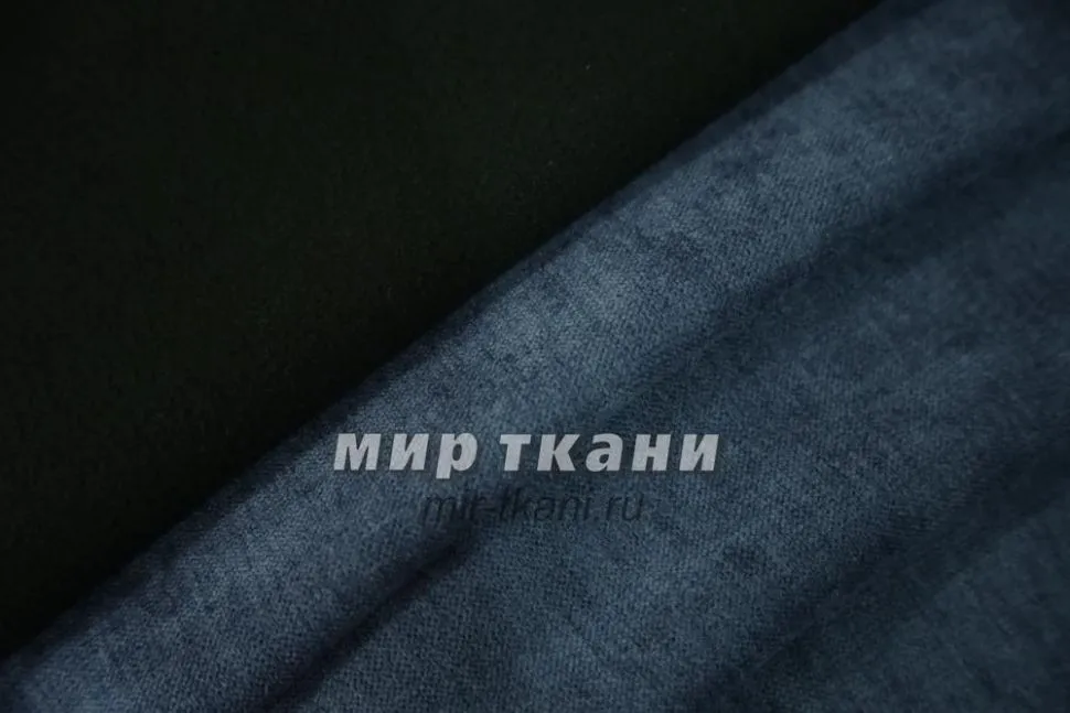 Ткань интерьерная "Аляска" арт.553 цвет.042 синий 100% затемнение