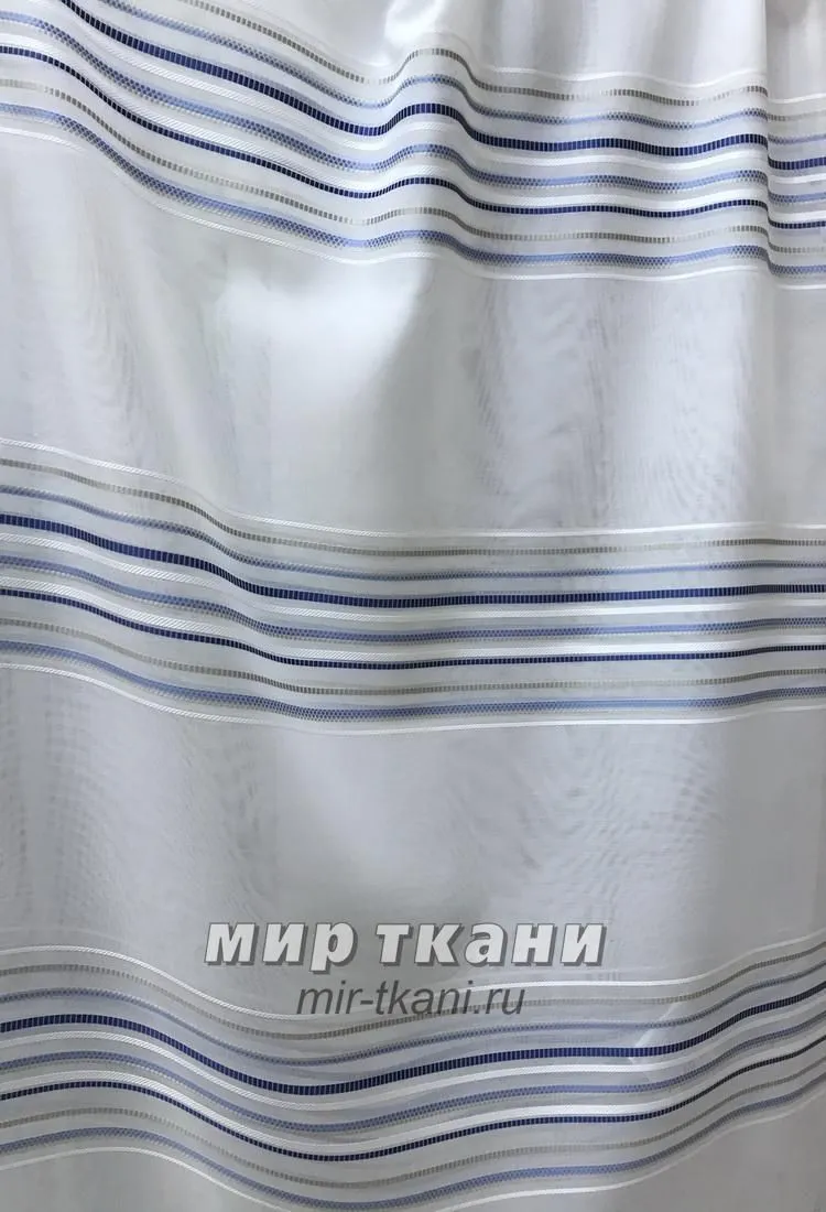 Гардинное полоьно "Наполи" цвет.50 голубой