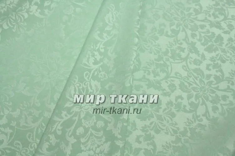 Ткань скатёрочная "Журавинка" рис.1472/380302 мята