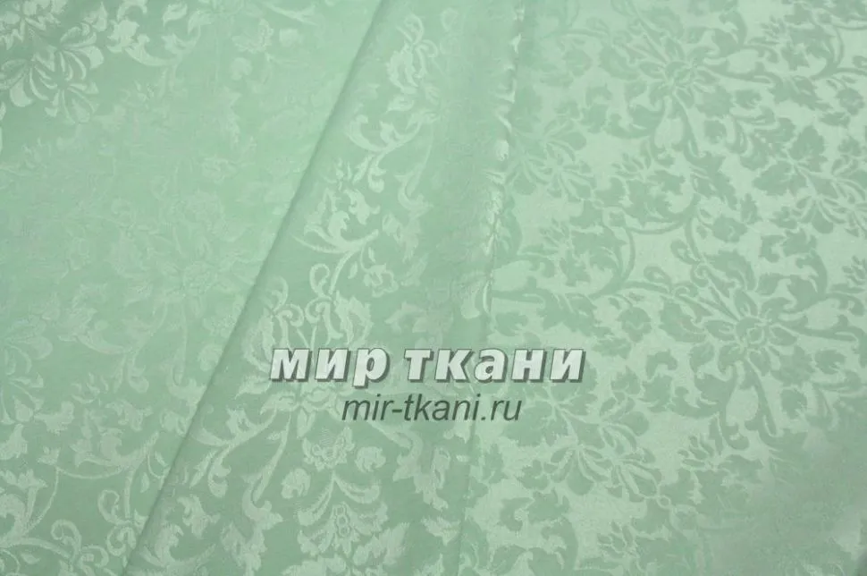 Ткань скатёрочная "Журавинка" рис.1472/380302 мята