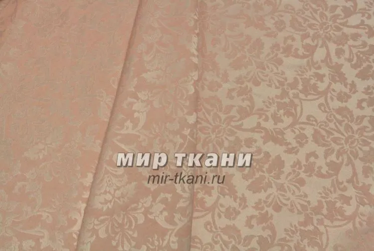 Ткань скатёрочная "Журавинка" рис.1472/80305 персик