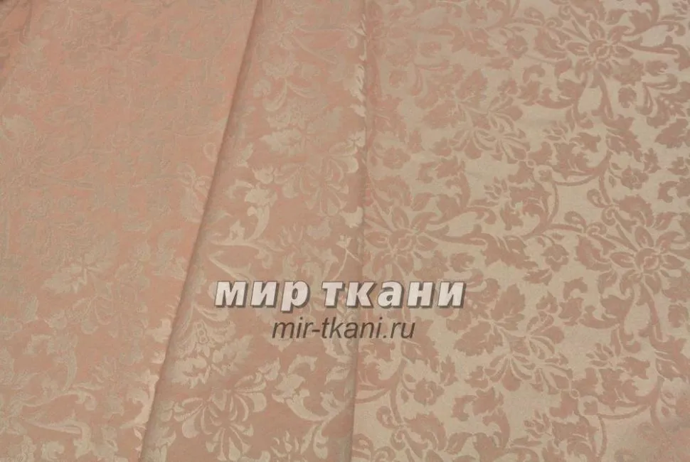 Ткань скатёрочная "Журавинка" рис.1472/80305 персик