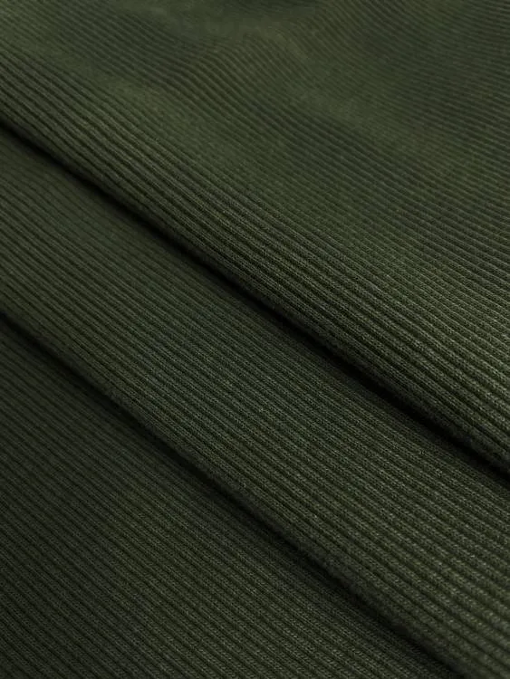 Трикотаж "Кашкорсе" цвет хаки 320 г/м2 пенье