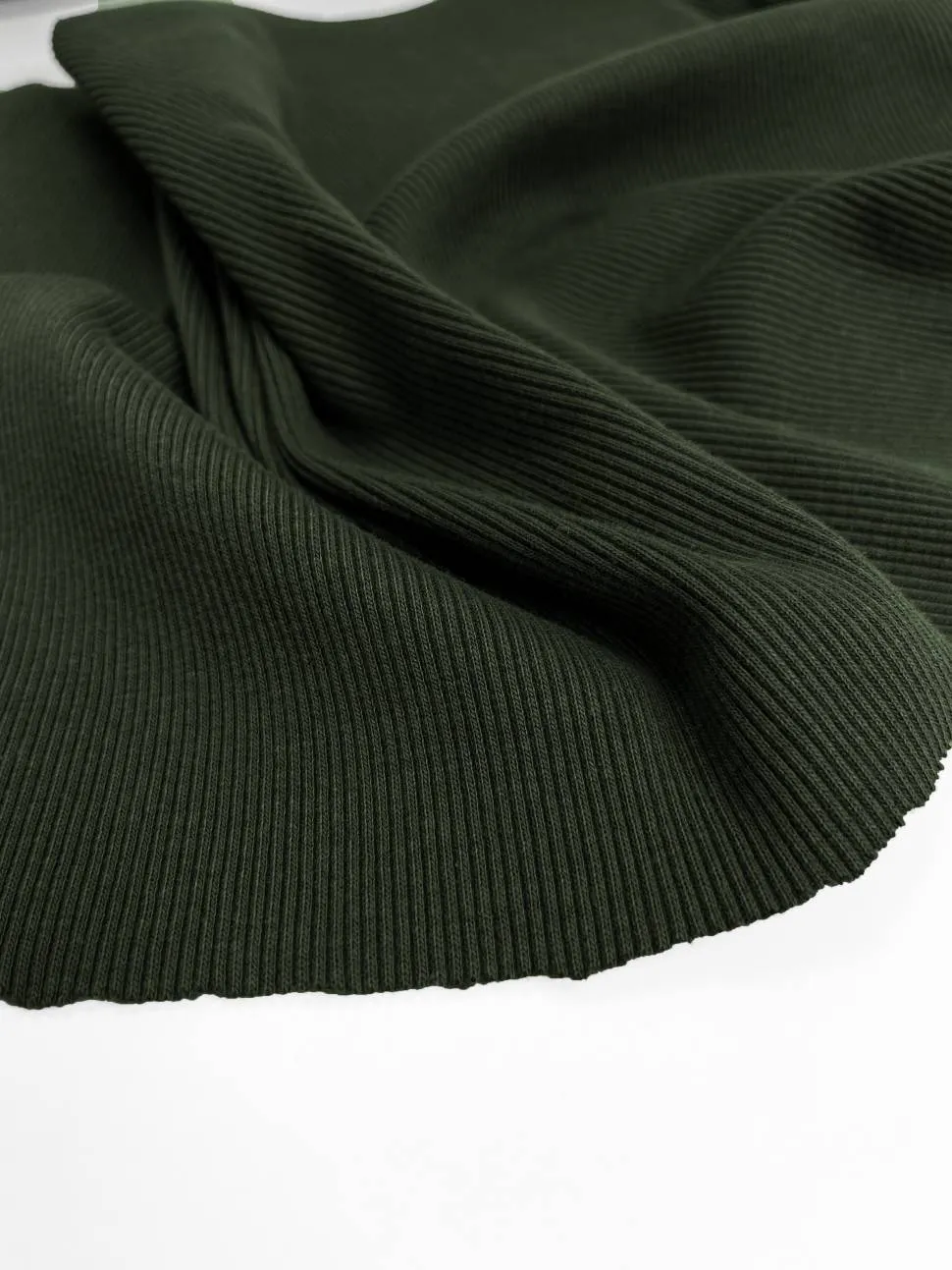 Трикотаж "Кашкорсе" цвет хаки 320 г/м2 пенье