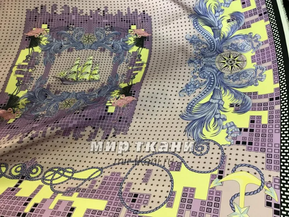 Шёлк набивной арт.65740 "Versace"