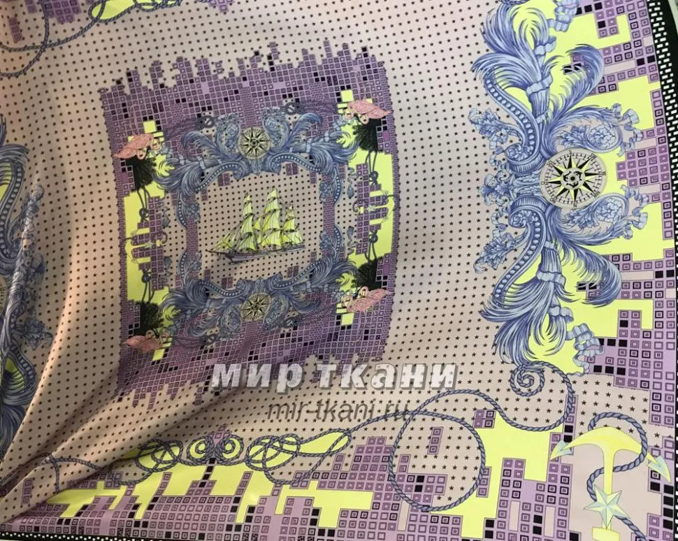 Шёлк набивной арт.65740 "Versace"