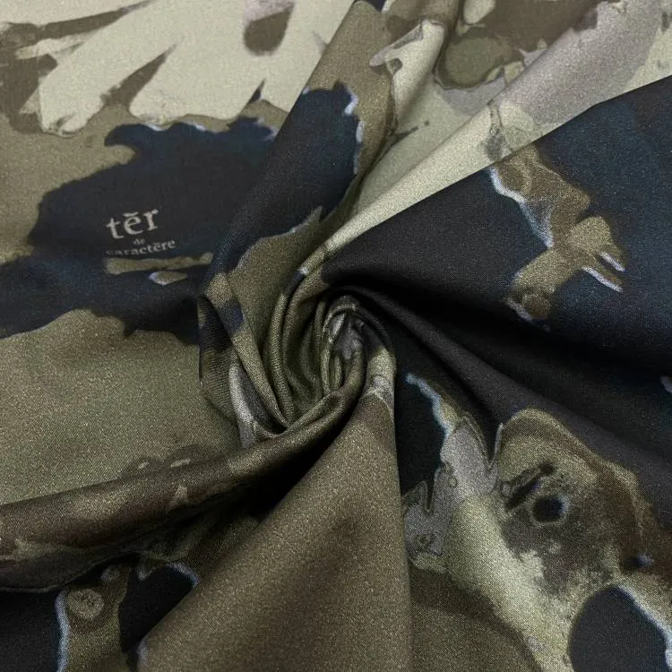 Хлопок набивной арт.38-9057 абстракция цв. олив-чёрн 208 г/м2