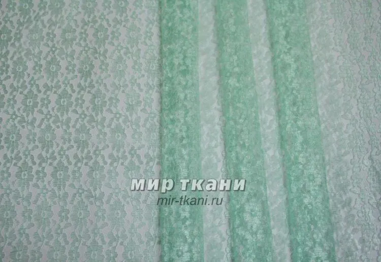 Гипюр цвет мята