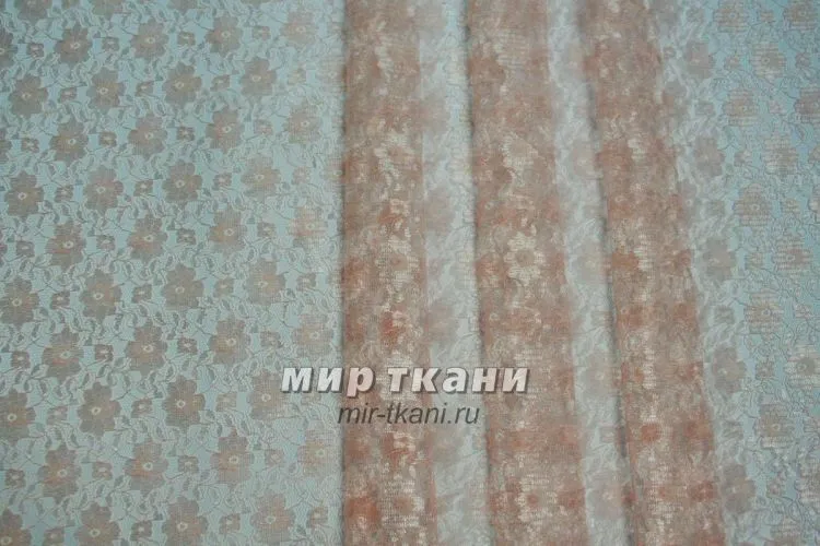 Гипюр цвет персик