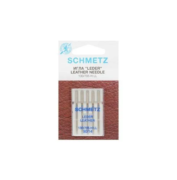 Иглы "Schmetz" для кожи № 90/14, 5шт.