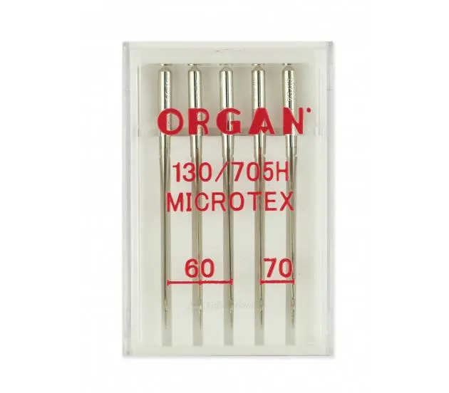 Иглы Organ микротекс №60 (3), 70 (2) 5 шт.