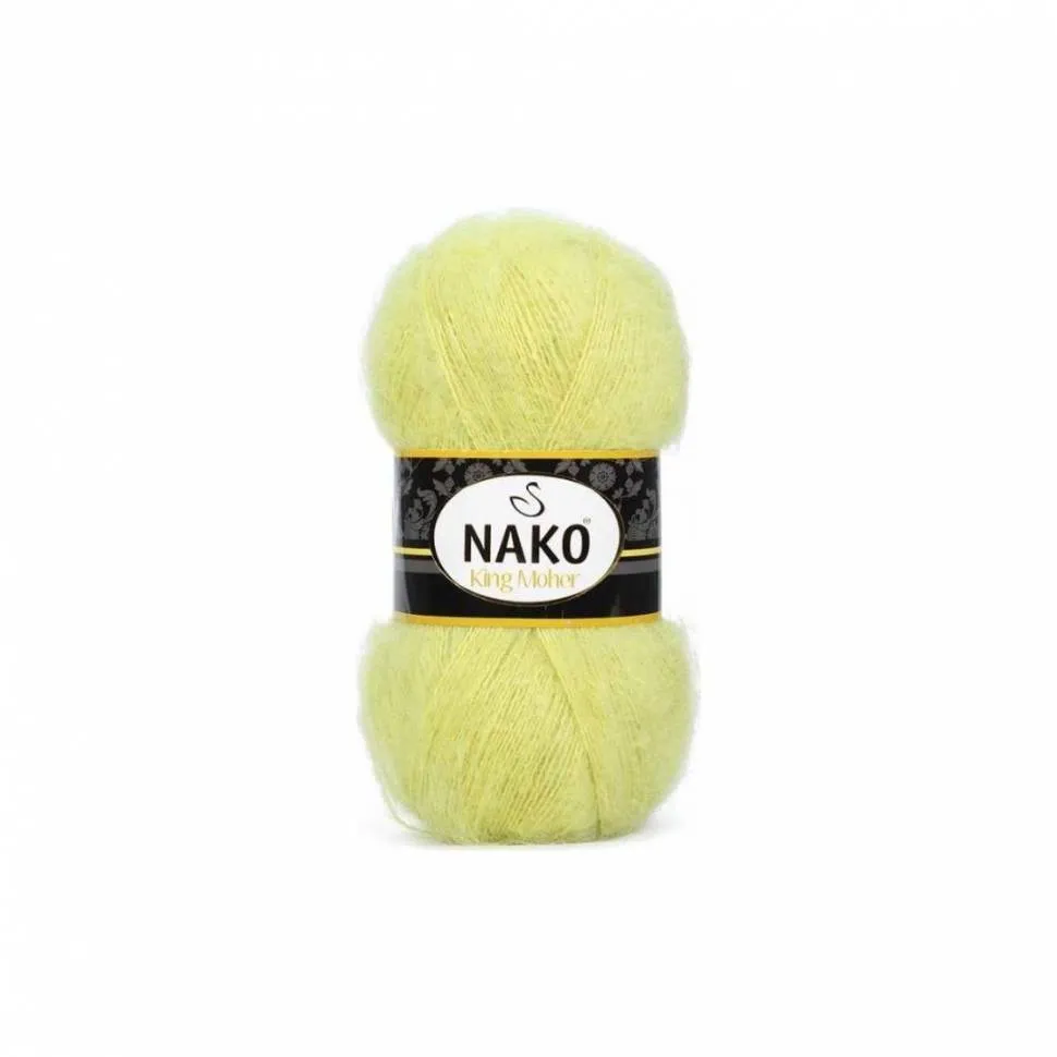 Пряжа"Кинг мохер" цв.2864 (фенхель)
