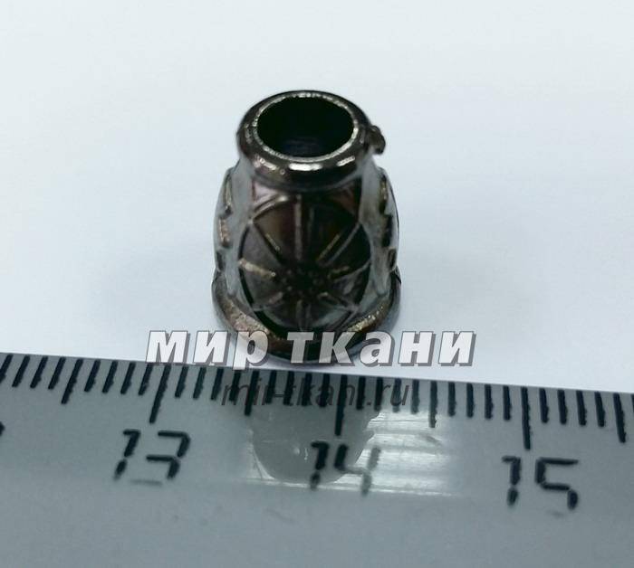 Наконечник 4мм т.никель, под металл (колокольчик 14мм)