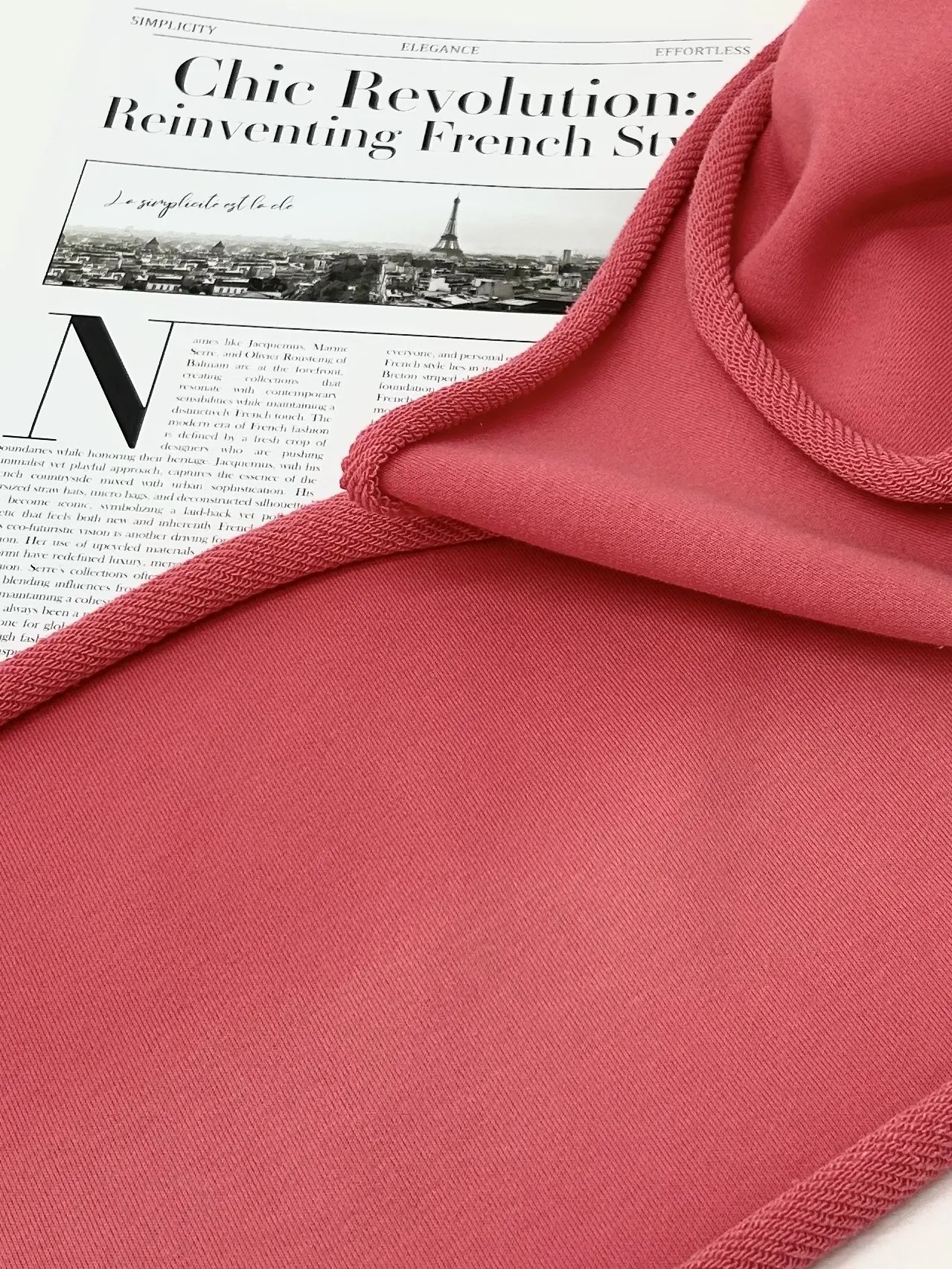 Трикотаж "Футер" 3-х нитка пенье цвет зефир 320 г/м2