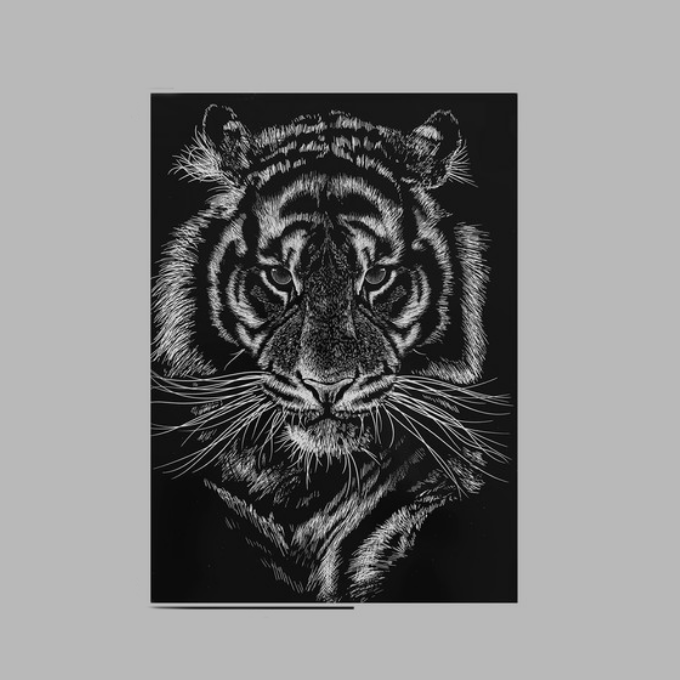 Термотрансфер Тигр портрет 2