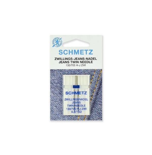 Иглы "Schmetz" для джинсы двойные №100/4,0 (1шт.)