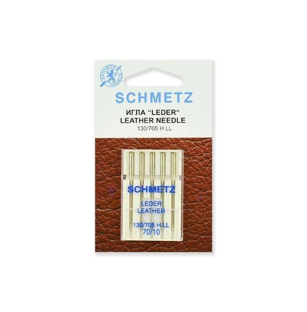Иглы "Schmetz" для кожи № 70/10, 5 шт.
