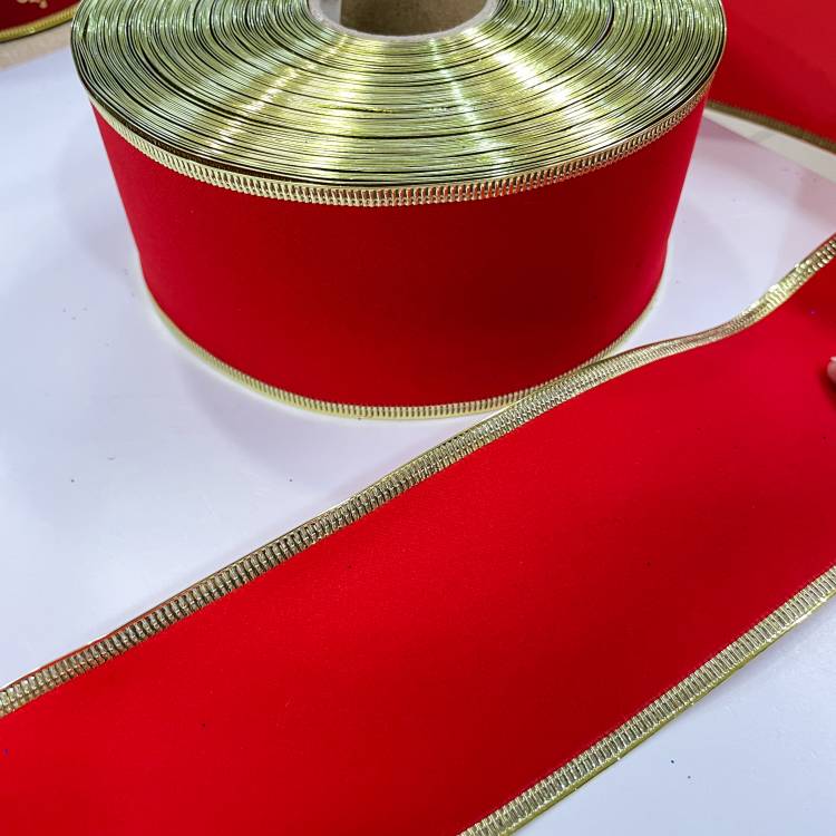 Лента сувенирная бархатная с гибким краем 6см