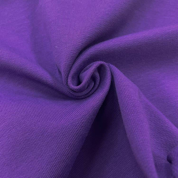 Трикотаж "Футер" 2-х нитка лайкра цвет фиолет 240г/м2