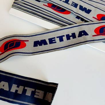 Тесьма брендовая 43мм METHA Италия
