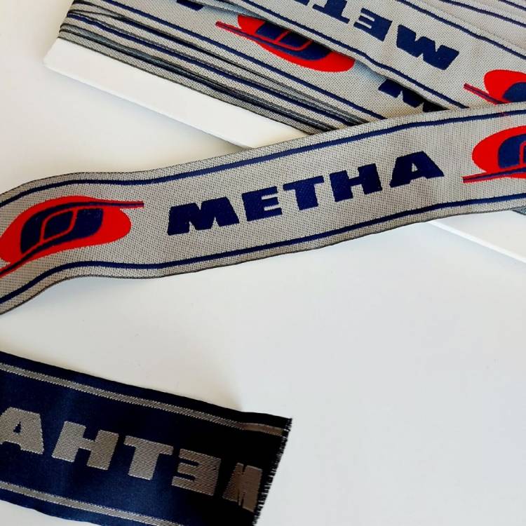 Тесьма брендовая 43мм METHA Италия