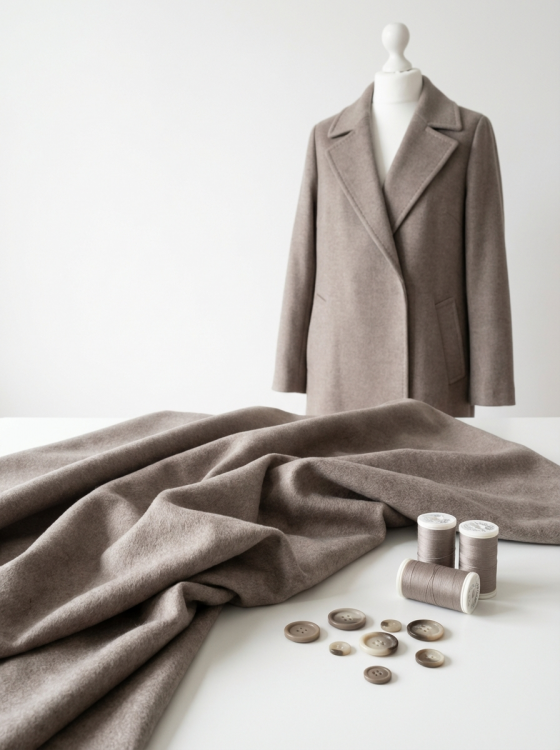 Ткань пальтовая арт.Z-260 8414 пудра