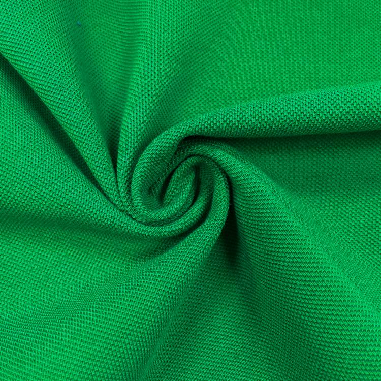 Трикотаж "Пике" чулок цвет зелёный (17-6030) 190 г/м2