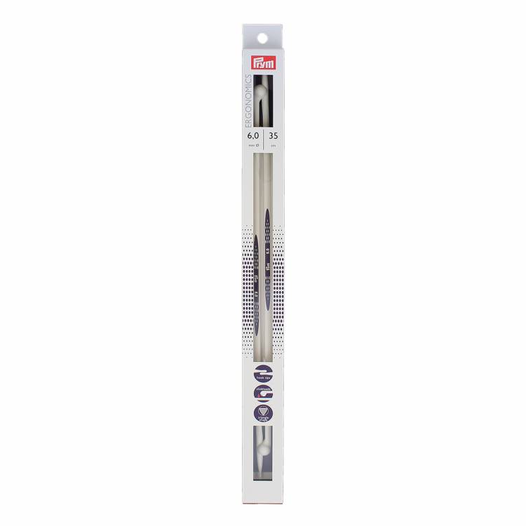 Спицы прямые Ergonomic 6мм*35см 2шт.Prym