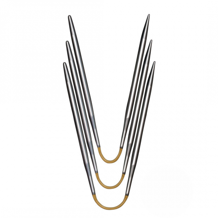 Спицы чулочные гибкие addiCraSyTrio, супергладкие, №4, 21 см