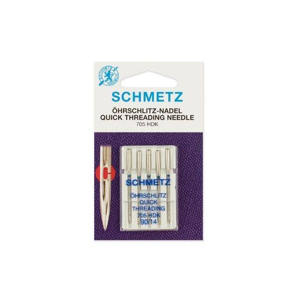 Иглы "Schmetz" легковдеваемые №90 (5шт)
