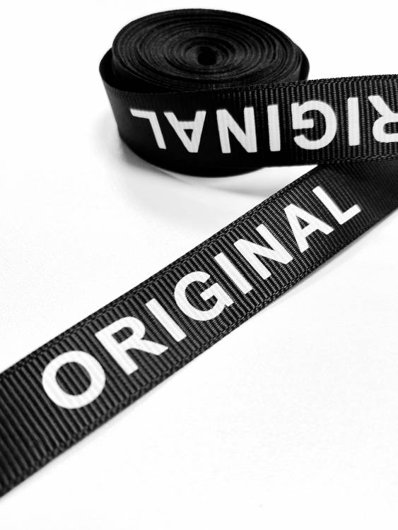 Тесьма репс.  2,0см "ORIGINAL" черно-белый