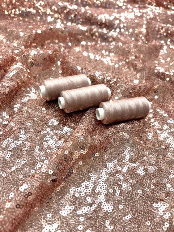 Сетка с пайетками "Оделия" цвет персик