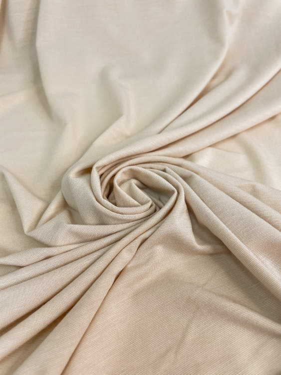 Трикотаж однотонный "Калифорния" цвет св/бежевый