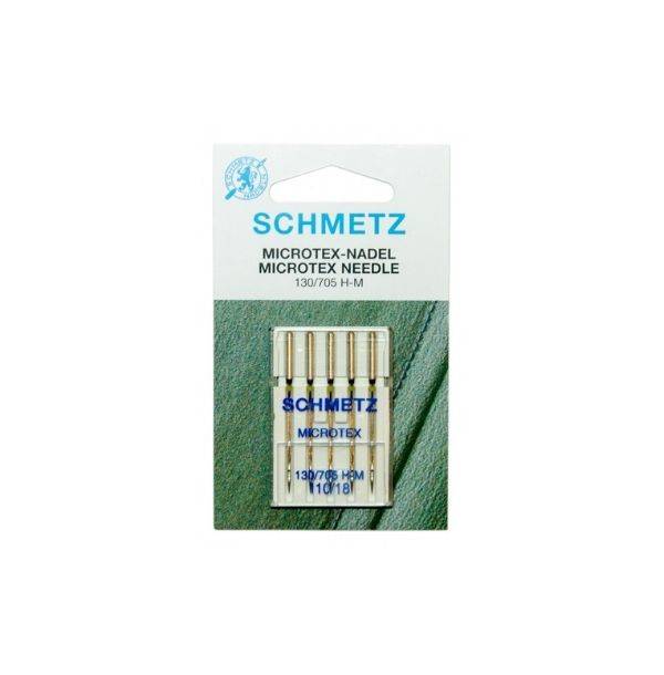 Иглы "Schmetz" микротекс (особо острые) № 110, (5шт)