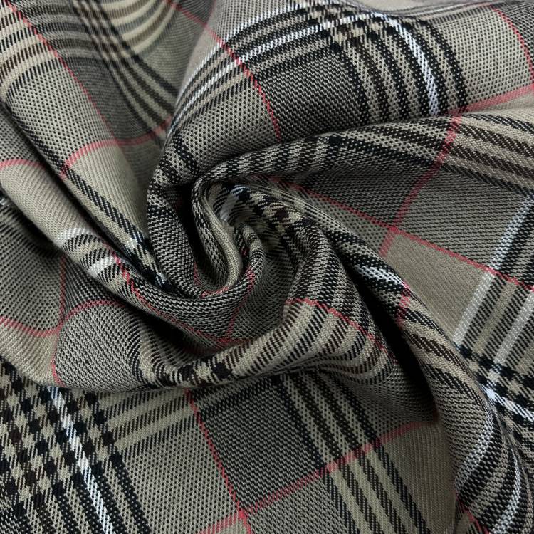 Костюмная клетка "Барбара" цвет бежевый