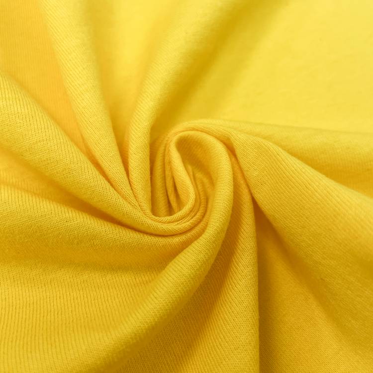 Трикотаж "Кулирная гладь" цвет желток