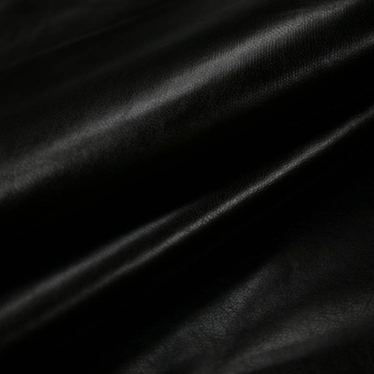 Ткань  искусственная кожа "Моби" цв 12 черный