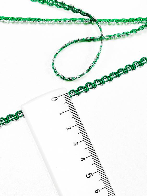 Тесьма №172 зел./сер.