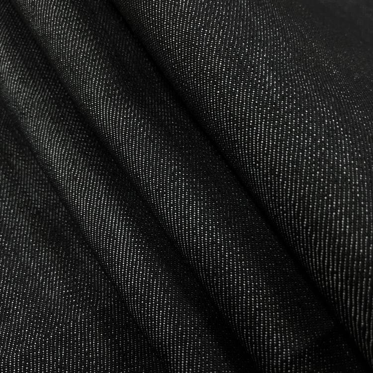 Ткань джинсовая арт.5833 цвет чёрный (бренд Dior)