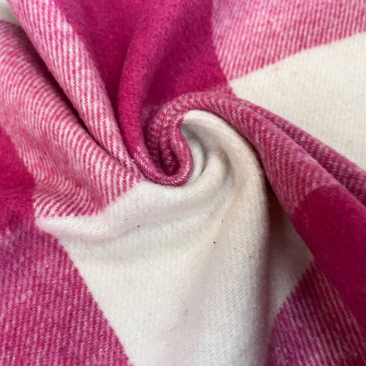 Ткань рубашечная "Манчестер" 35546 бело-розовая 285 г/м2