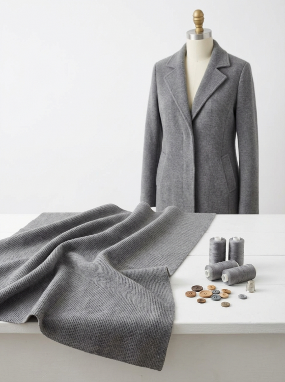 Ткань пальтовая арт.310 серый 450г/м2