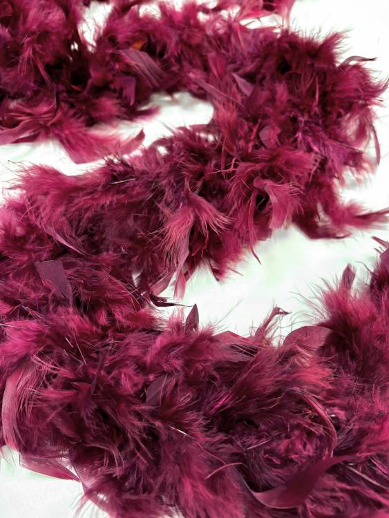 Боа 70г/1,8м цв.бордо 007