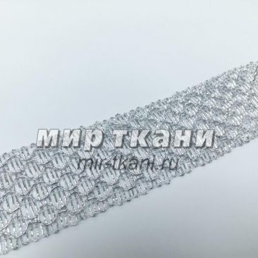 Тесьма  №13-5079 4,0 см серебро